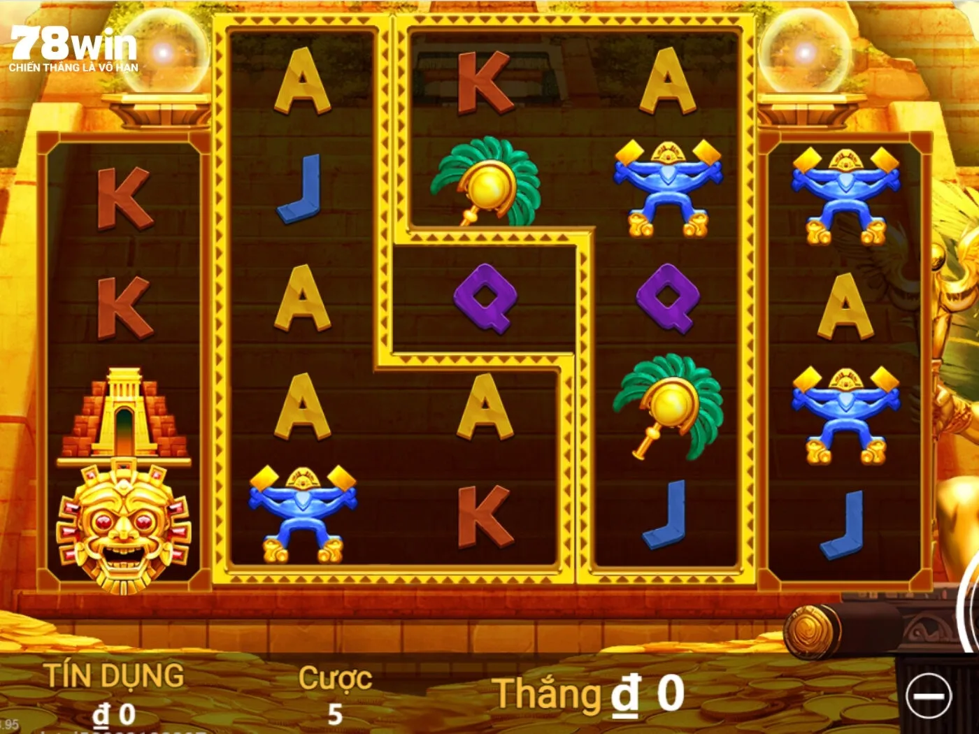Giao diện chính của game nổ hũ Đế Quốc Hoàng Gia 78Win