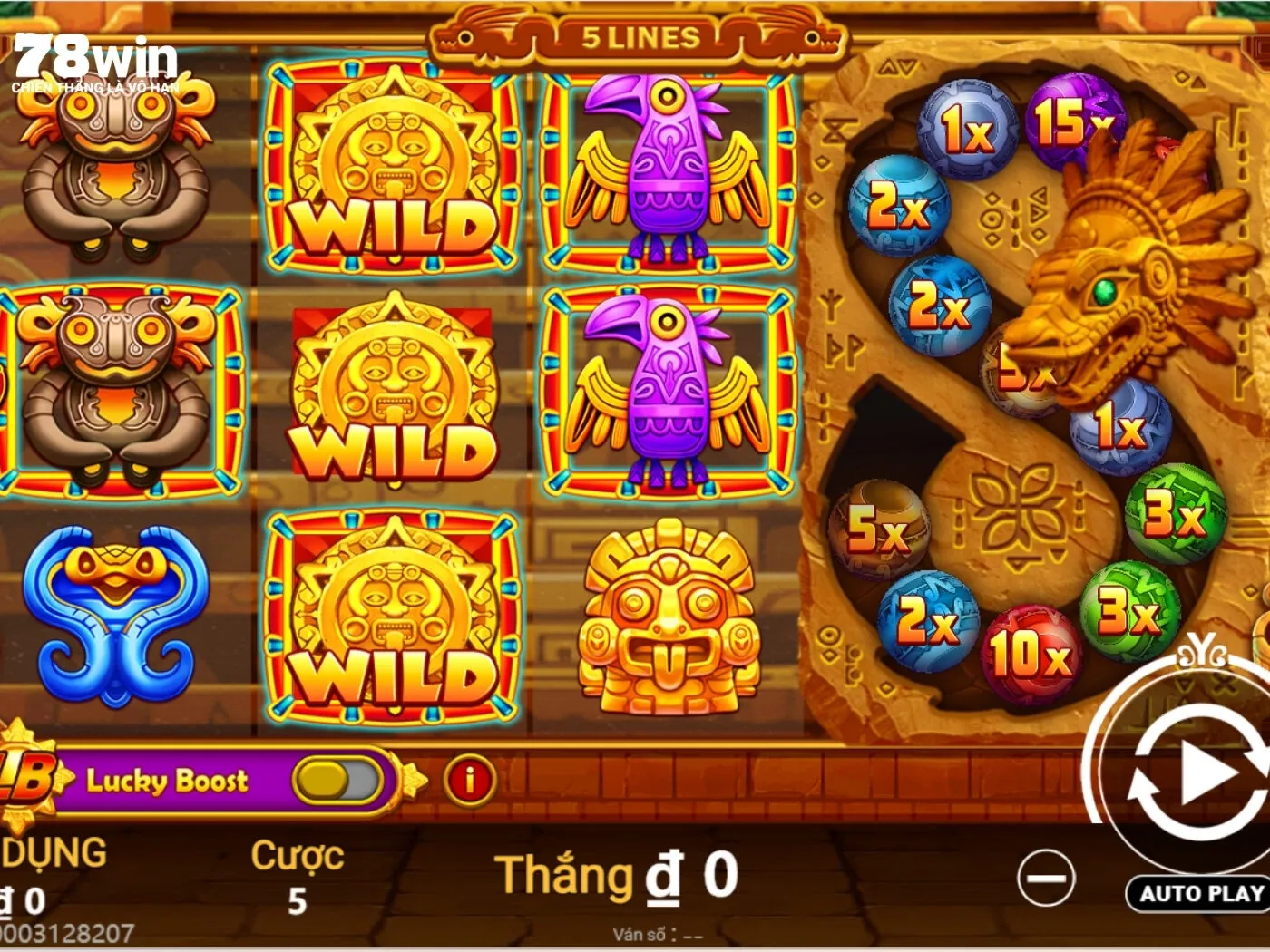 Giao diện chính của tựa game nổ hũ Thành phố vàng
