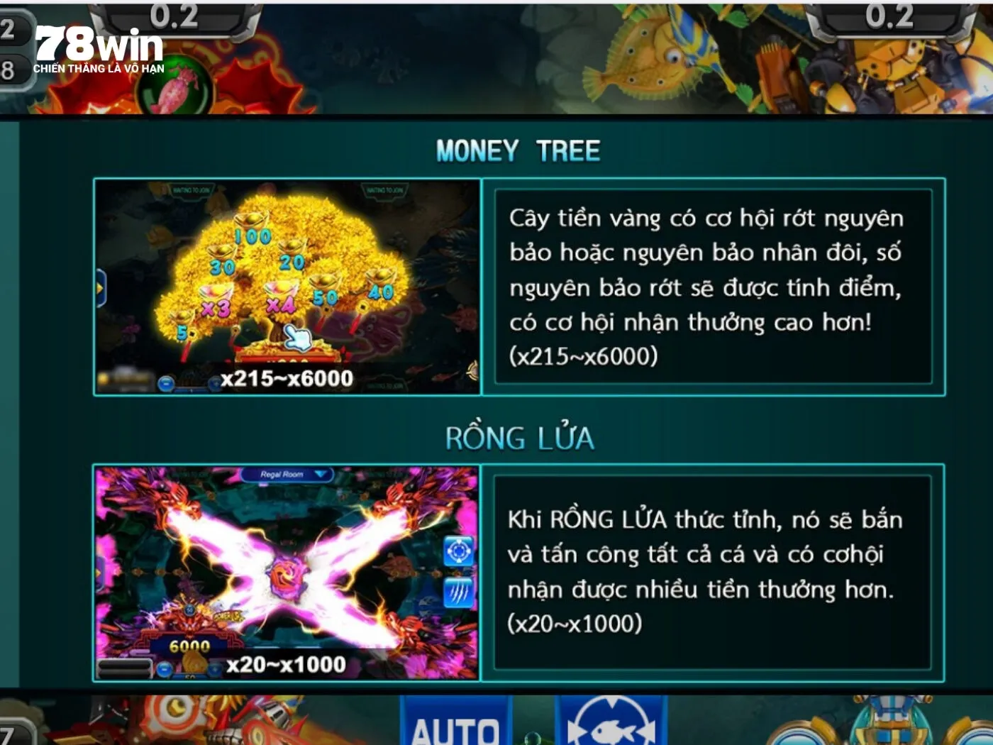 Hệ thống các mục tiêu săn thưởng chính trong game