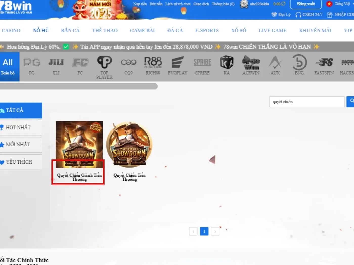 Hướng dẫn cách vào game Quyết Chiến Giành Tiền Thưởng 78Win