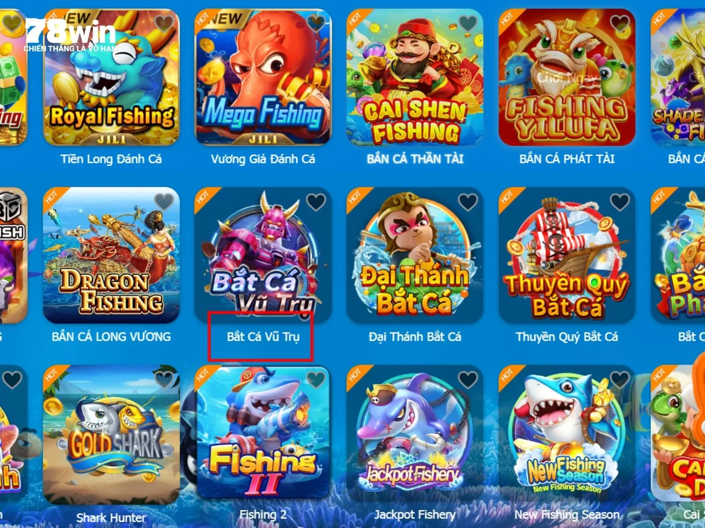Hướng dẫn chi tiết cách tham gia Bắt Cá Vũ Trụ 78Win