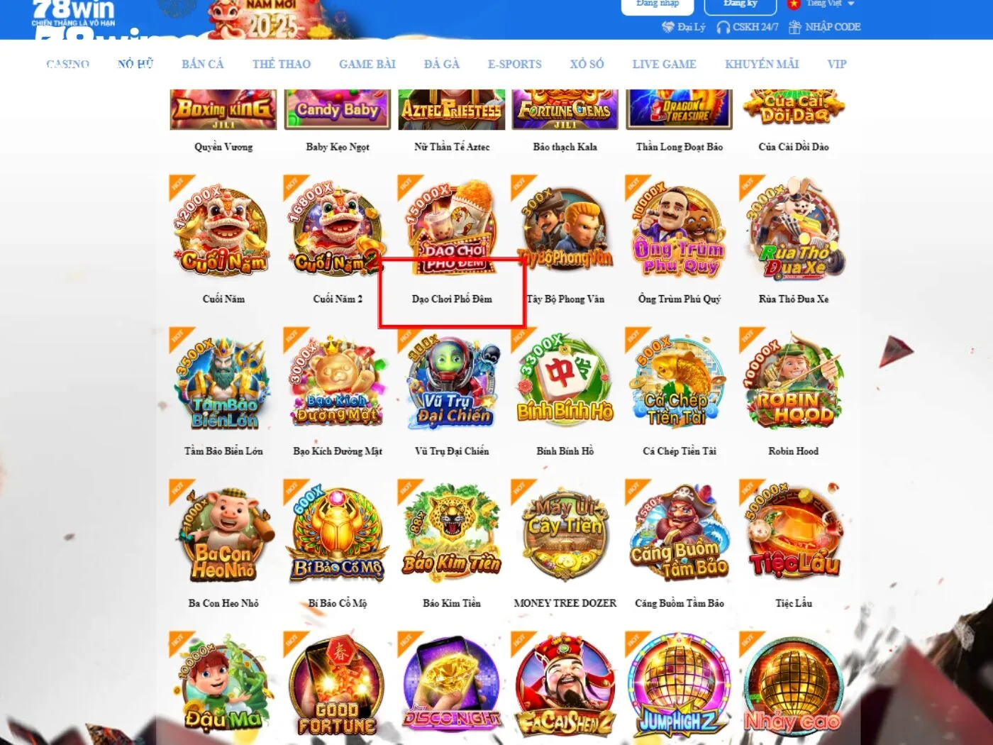 Hướng dẫn chi tiết cách tham gia Dạo Chơi Phố Đêm 78Win
