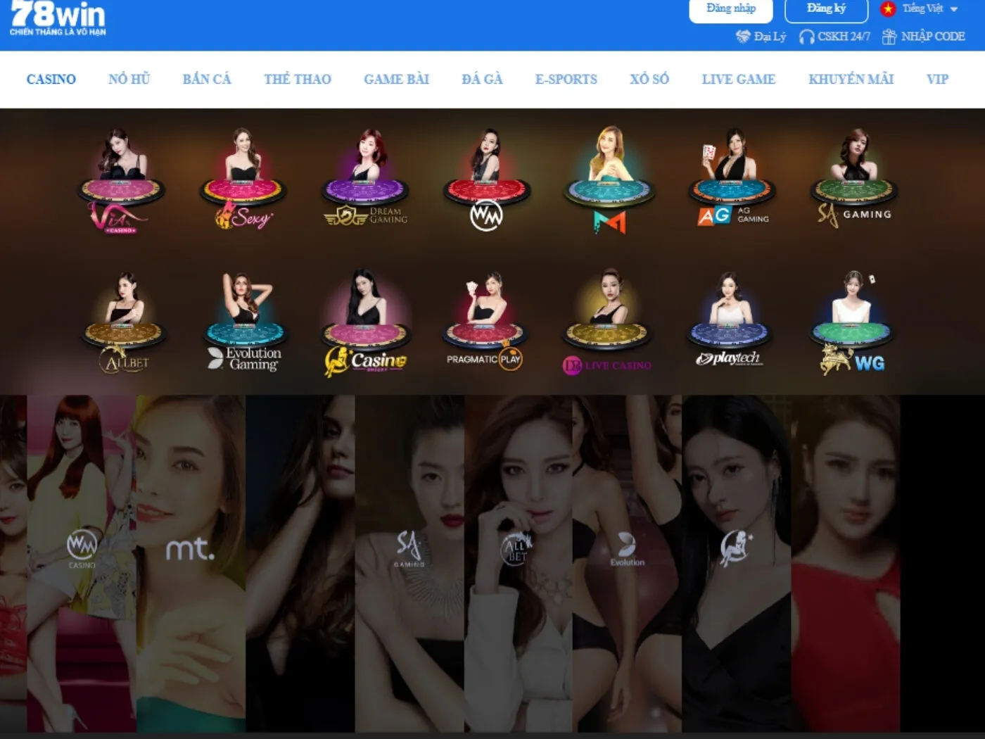 MT Casino 78Win là sảnh cược tại Casino 78win