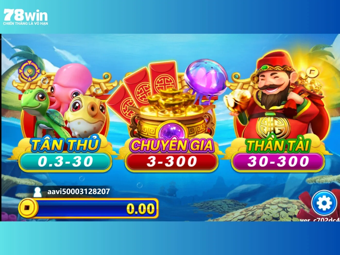 Những sảnh cược chính trong game bắn cá