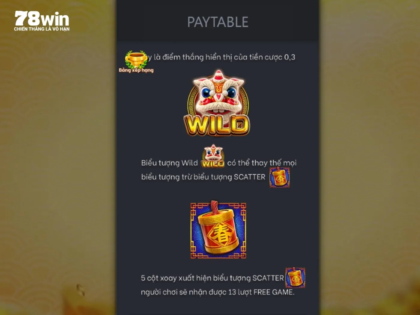 Quy tắc khi chơi nổ hũ Cuối Năm 78Win