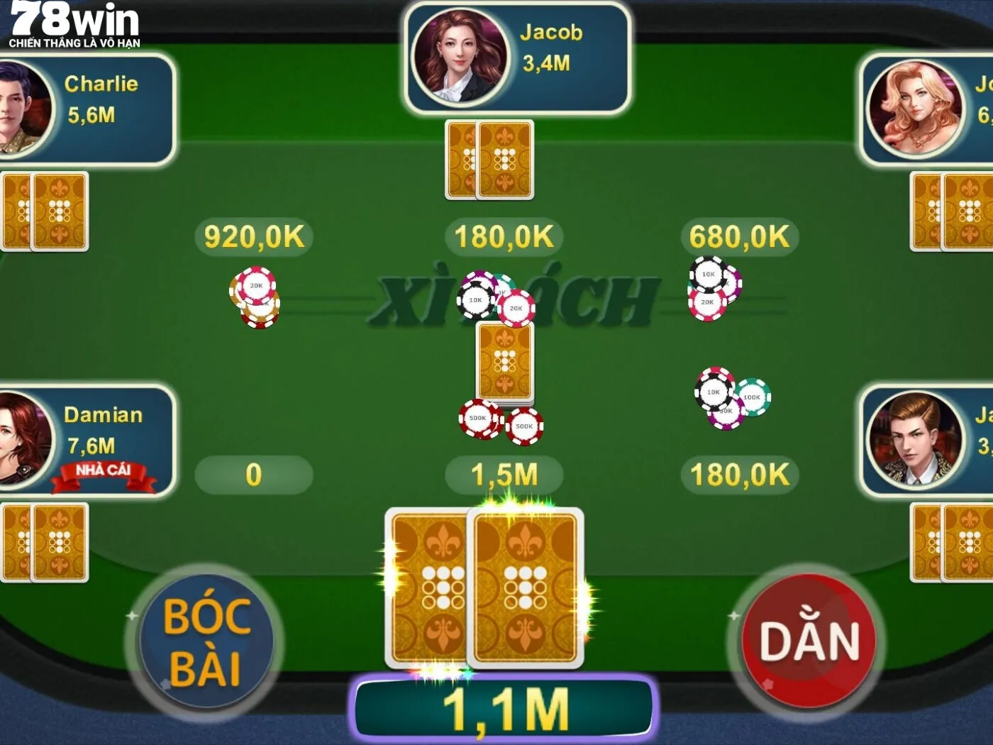 Tìm hiểu về tựa game Xì Dách 78Win