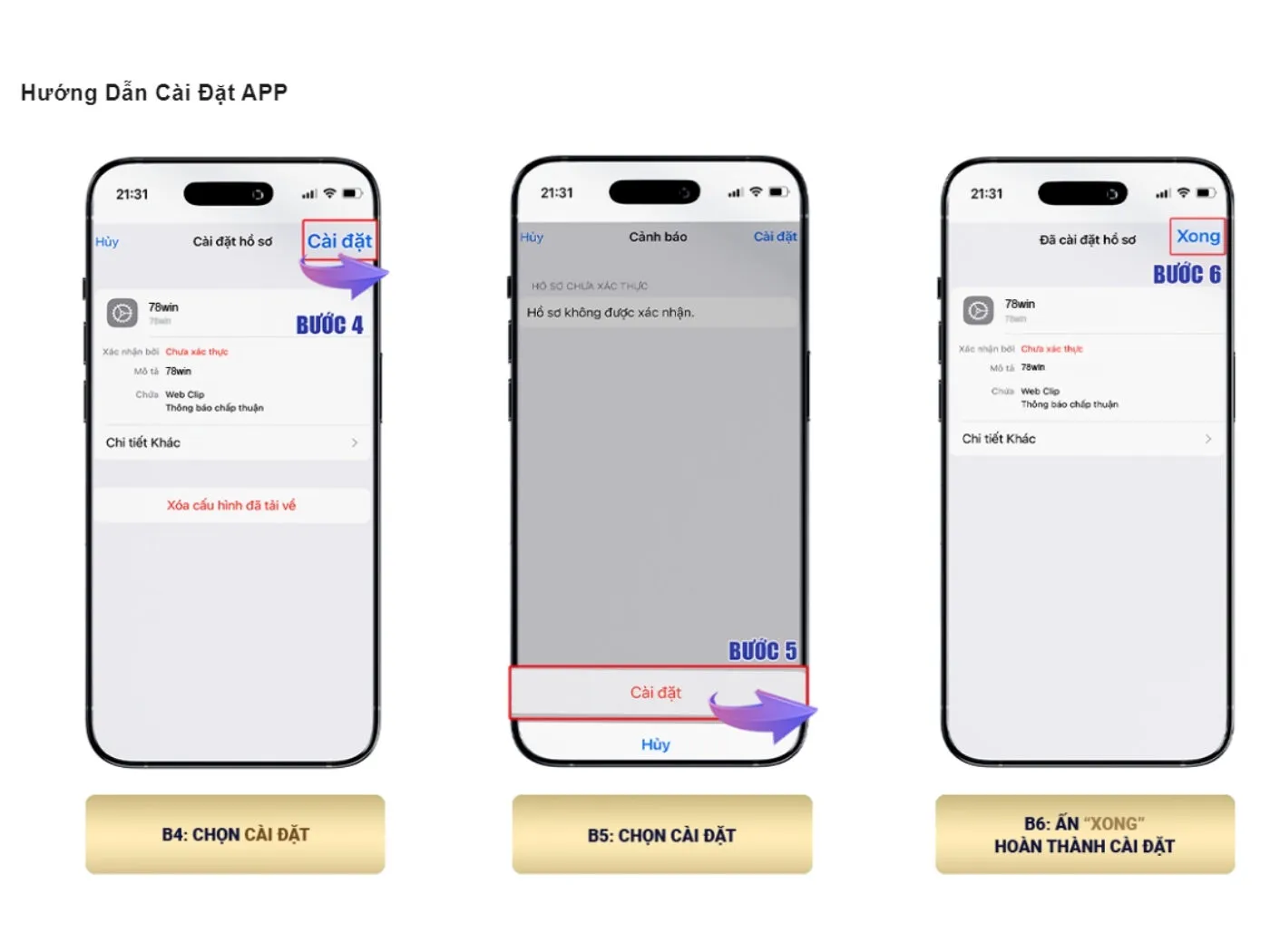 Hướng dẫn cách tải 78win iOS đơn giản nhất